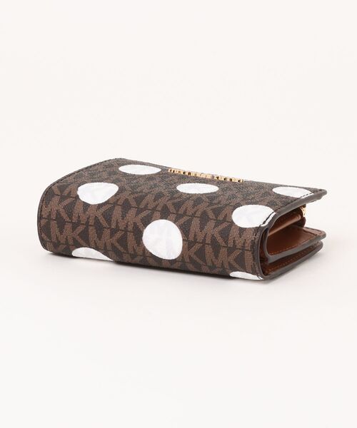 【MICHAEL KORS】バイフォールド ウォレット ミディアム 公式アウトレット】JET SET TRAVEL ビルフォールド ジップ