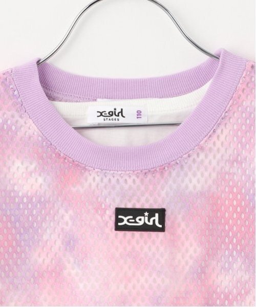 X-girl Stages アンサンブル メッシュ半袖Tシャツ＆タンクトップ