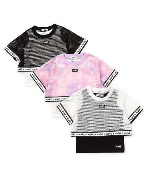 X-girl Stages アンサンブル メッシュ半袖Tシャツ＆タンクトップ