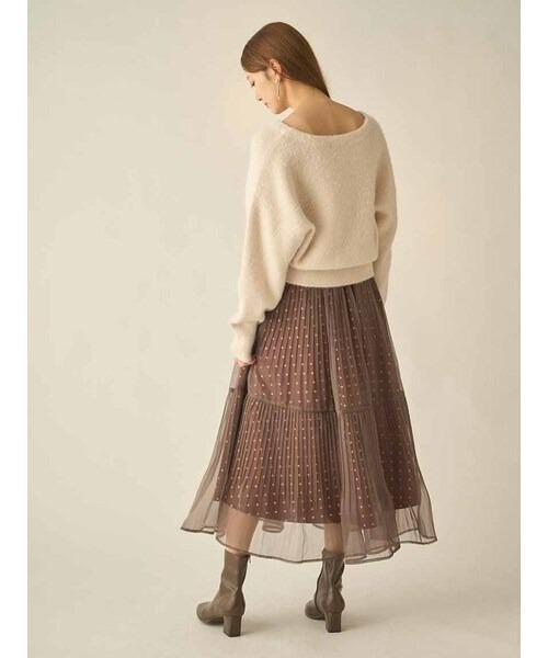 SNIDELスナイデル UVカットボレロ ブラウン カーディガン SNIDELスナイデル UVカットボレロ ブラウン カーディガン SNIDEL