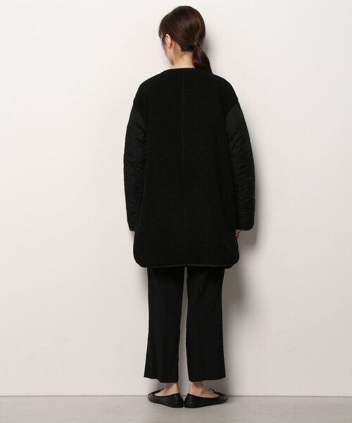 「Ray BEAMS」 ノーカラーコート 1 グリーン レディース_画像5