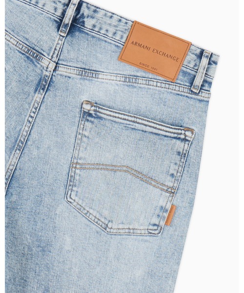 ARMANIアルマーニエクスチェンジライトブルーウォッシュデニム ARMANI EXCHANGE ジーンズ 「A|X アルマーニ エクスチェンジ