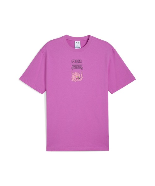 PUMA ピンク Tシャツ Lサイズ PUMA tシャツ プーマ メンズ x TMNT リラックス グラフィック