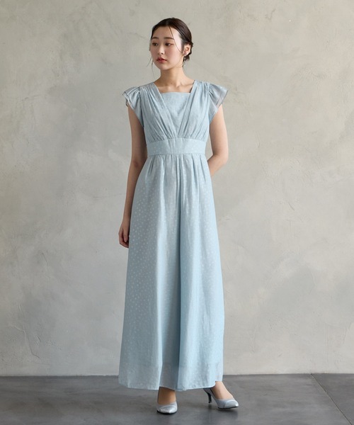 AIMER（エメ） パーティードレス パンツドレス カットジャカード