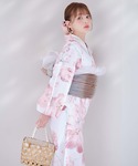 グラデーションしわ帯単品 しわ帯 浴衣帯 レデ...の詳細画像2