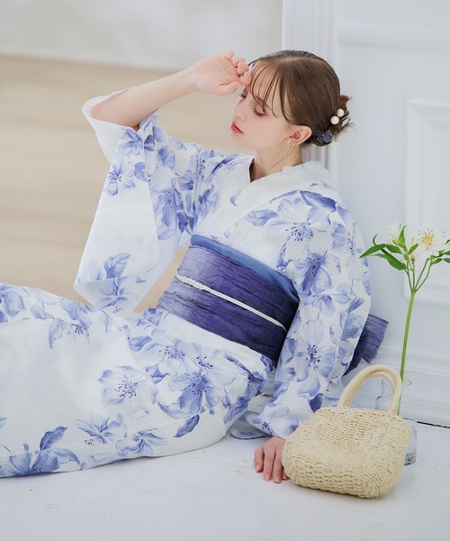 sugar nine グラデーションしわ帯単品 しわ帯 浴衣帯 レディース