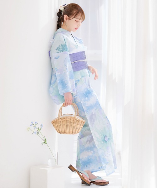 sugar nine グラデーションしわ帯単品 しわ帯 浴衣帯 レディース