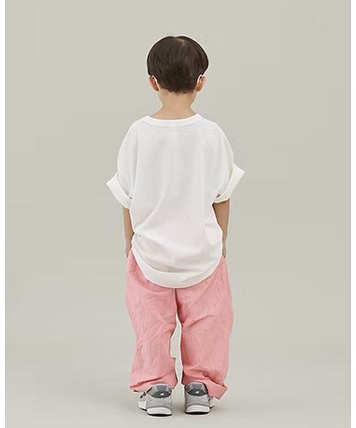 ワイドパンツ パンツ 「MOUN TEN. /マウンテン」別注 linenblend ワイドパンツ kids(110cm-140cm)の画像