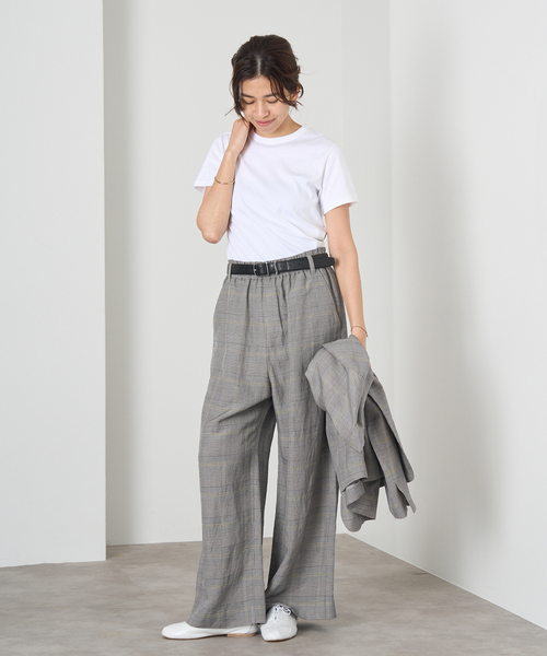 IENA tシャツ ATON/エイトン 別注 SUVIN FRAISE ショート