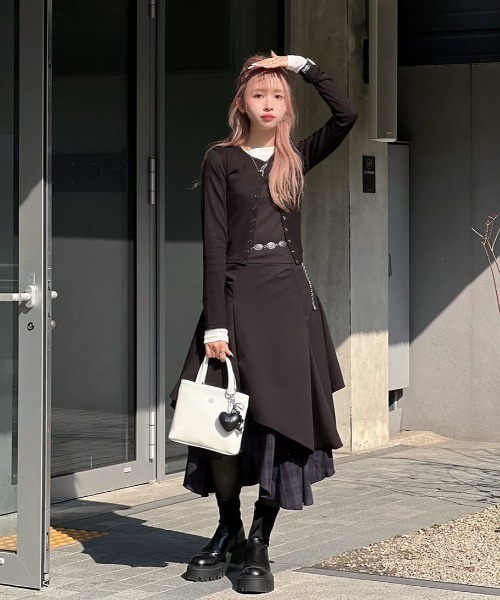 韓国大人気★Miseki SEOUL★Unbalanced layered one piece 2色 Miseki SEOUL ワンピース Unbalanced layered one piece