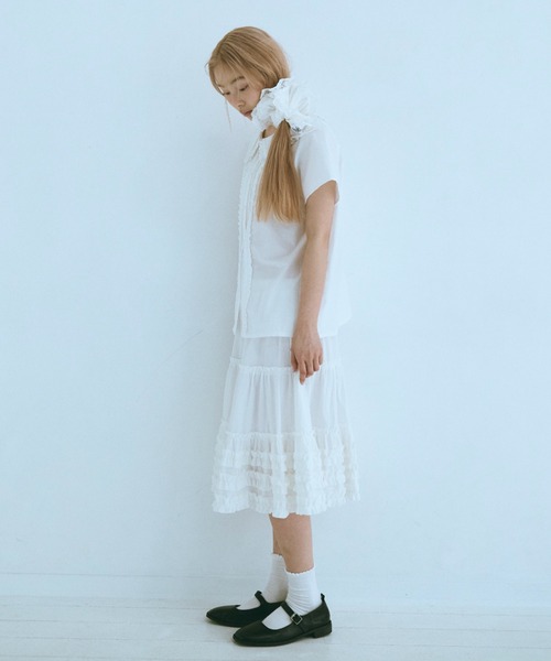 FEKETE スカート frill midi flared skirt / フリルボリューム