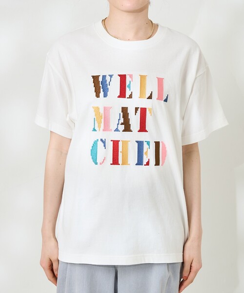 FREAK'S STORE tシャツ カラフル 刺繍Tシャツ レディース