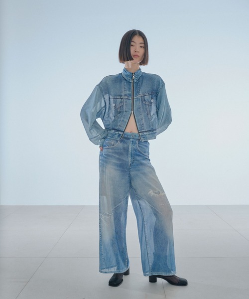 Denim Print Pants/デニムプリントパンツ