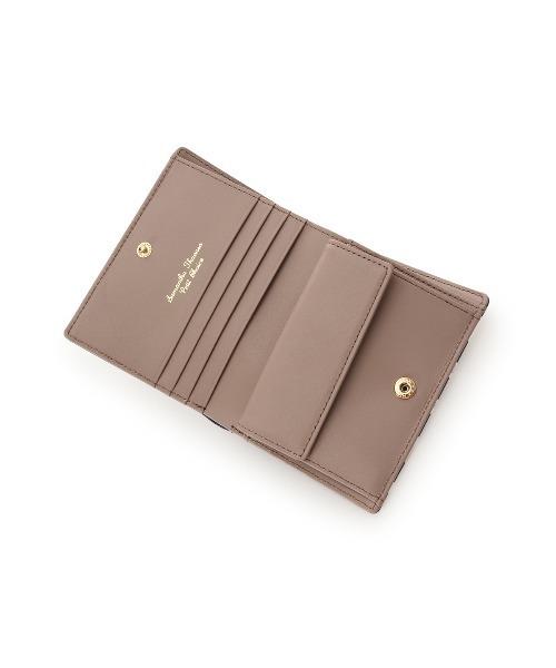 SamanthaThavasa Petit Choiceストライプフロントベルト折り財布 Samantha Thavasa Petit Choice｜ストライプフロントベルト 口金