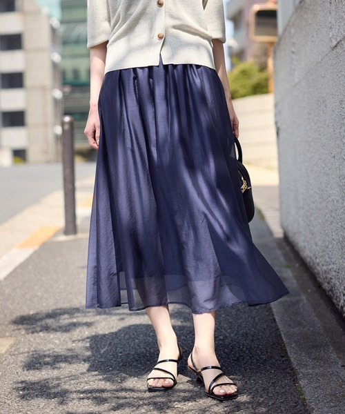 ROPE' PICNIC（ロペ ピクニック） スカート エアリーシアーギャザー