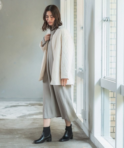 「LEPSIM」 ジップアップブルゾン LARGE ブラック レディース_画像5