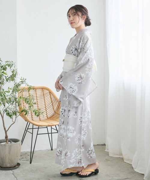 浴衣ワンピース3419 浴衣 子供 女の子 セパレート ワンピース 子供浴衣セット（サン
