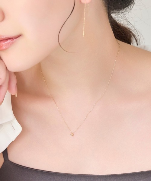 Phoebe（フィービー） ネックレス 「K10」ワントップハートネックレス