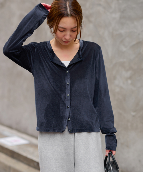 「JOURNAL STANDARD relume」 カーディガン FREE ネイビー レディース JOURNAL STANDARD relume 「JOURNAL relume」 カーディガン FREE