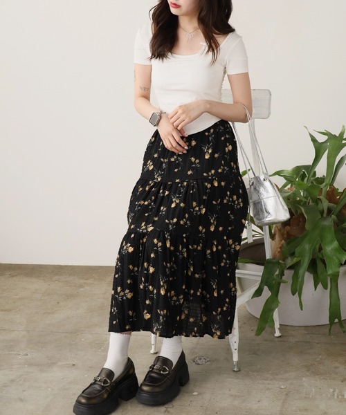 ROOP TOKYO tシャツ Square Neck Top with Cups / カップ付き