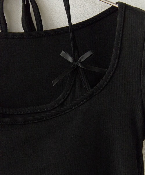 ROOP TOKYO tシャツ Square Neck Top with Cups / カップ付き