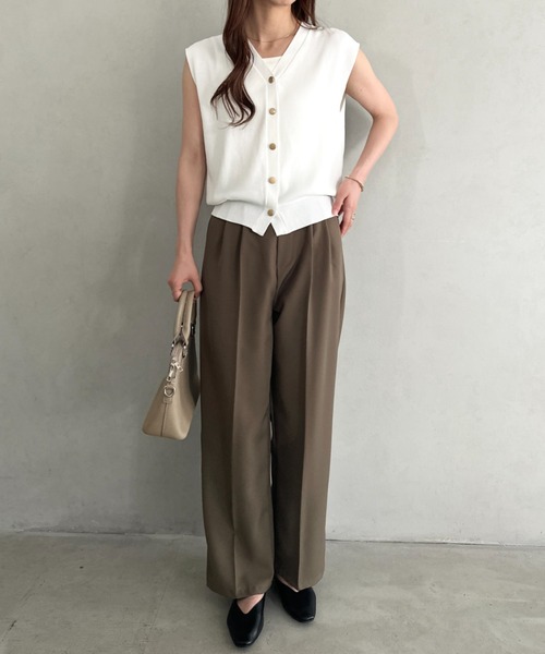 ベスト ジレ 金ボタンニットベスト レディース : ZOZOTOWN Yahoo!店