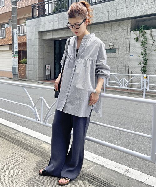 Spick＆Span 「Spick & Span」 長袖ブラウス FREE ブルー