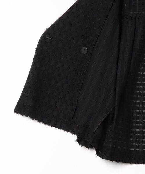 【美品】UNITED ARROWS 日本製 ノーカラージャケット 黒 38 UNITED ARROWS 「UNITED ARROWS」 ノーカラージャケット 38