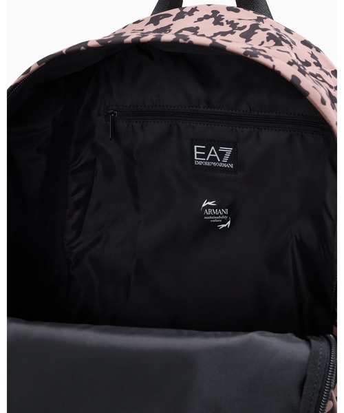 EA7 「EMPORIO ARMANI EA7」 リュック FREE ブラック×ホワイト