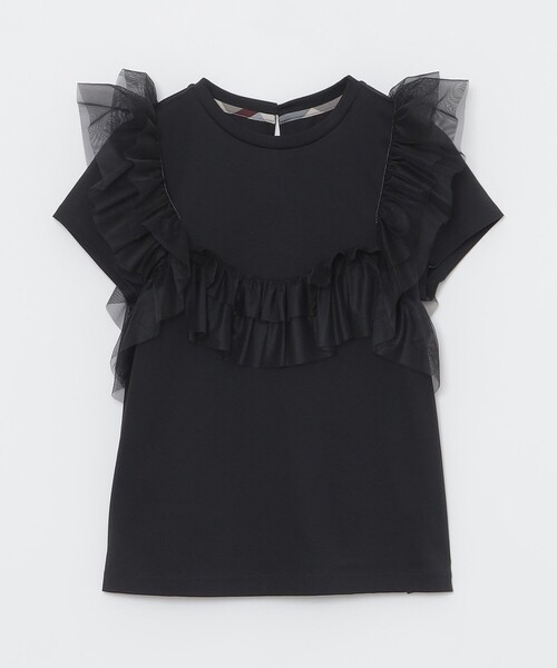 ブルーレーベルクレストブリッジ コットンライトポンチフリルチュールカットソー BLUE LABEL CRESTBRIDGE（ブルーレーベルクレストブリッジ） tシャツ