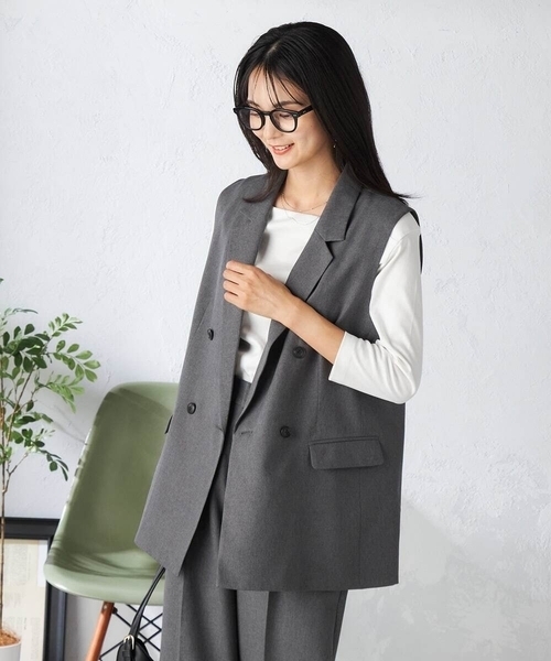 ベスト+ジレ artens STONE WASH W FACE GILET artens STONE WASH W FACE GILETの通販 by yumicha｜ラクマ