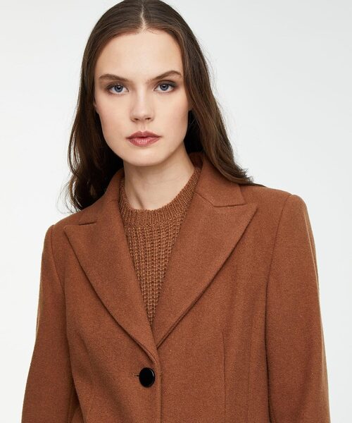 「SISLEY」 チェスターコート 40 ブラック レディース_画像3