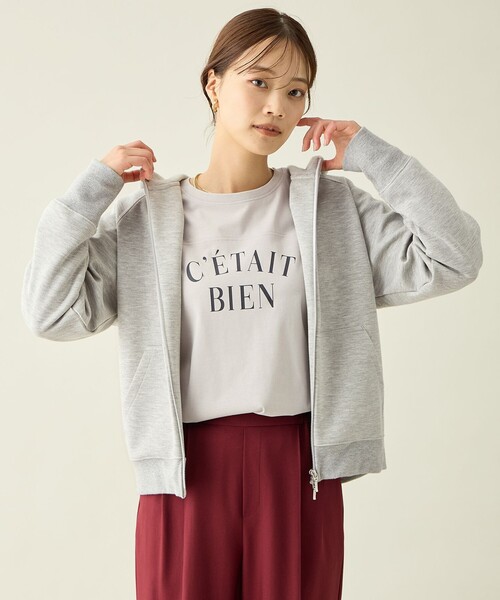 ANY（エニィ） パーカー ラメダンボールダブルジップパーカー