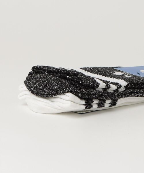 靴下 スリーストライプス グリッター クルーソックス2足組 / アディダスオリジナルス adidas Originals メンズ レディース | adidas | 05