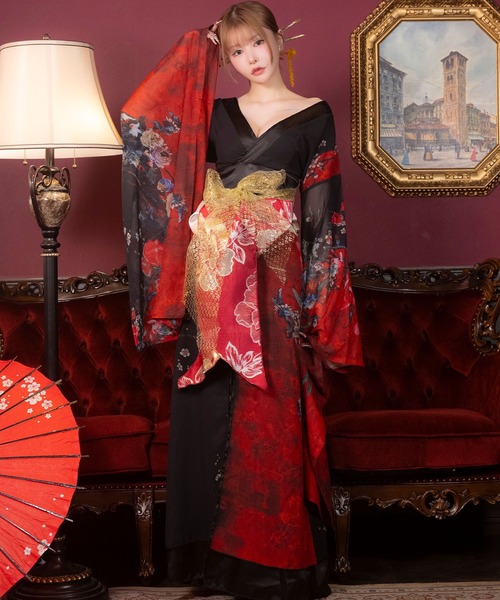 Tika（ティカ） コスプレ コスプレ セクシー 花魁 和装 アートフラワー