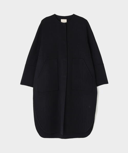 LE PHIL（ル フィル） ノーカラーコート コート ソフトウールリバー