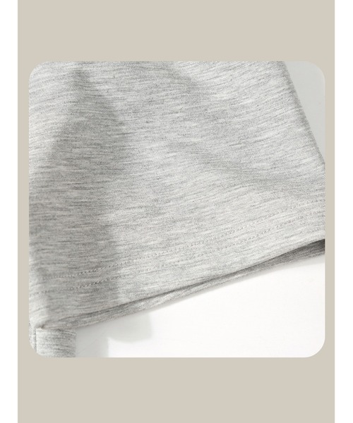 「LA POMME petit」 半袖カットソー LARGE グレー レディース_画像4