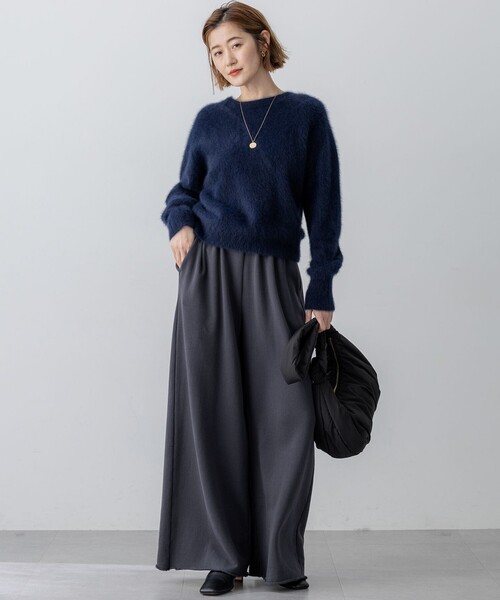 期間限定値引き　フォクシー　カシミヤセーター フォックスカシミヤファー ショート丈 ニット（KRWOGW0556