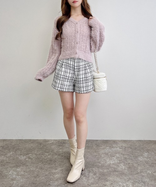 INGNI（イング） パンツ ツイードショートパンツ(セットアップ対応