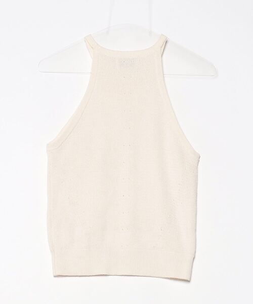 「CLANE」 ノースリーブニット 2 アイボリー レディース_画像2