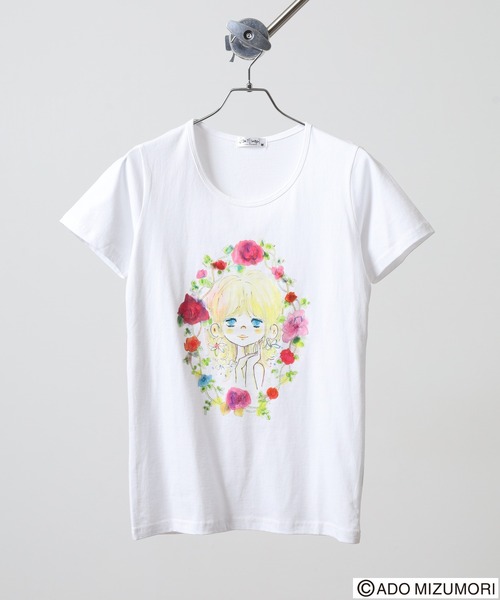 FUNALIVE（ファンアライブ） tシャツ 水森亜土 プリント半袖Tシャツ