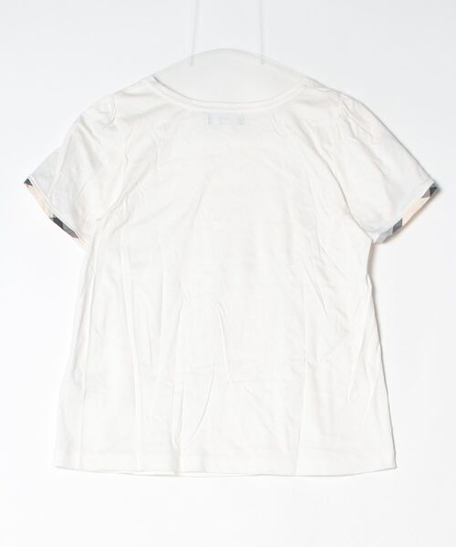 バーバリーブルーレーベル カットソー 半袖 プリント 38 ホワイト BURBERRY BLUE LABEL（バーバリーブルーレーベル） 半袖カットソー 38