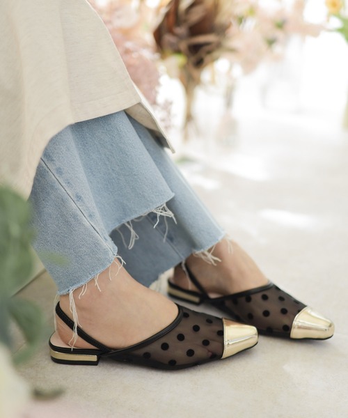 「SESTO」 フラットサンダル 23.0cm シルバー レディース_画像9
