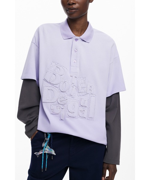 Desigual（デシグアル） tシャツ 「Desigual×BOTTER」ダブルスリーブ