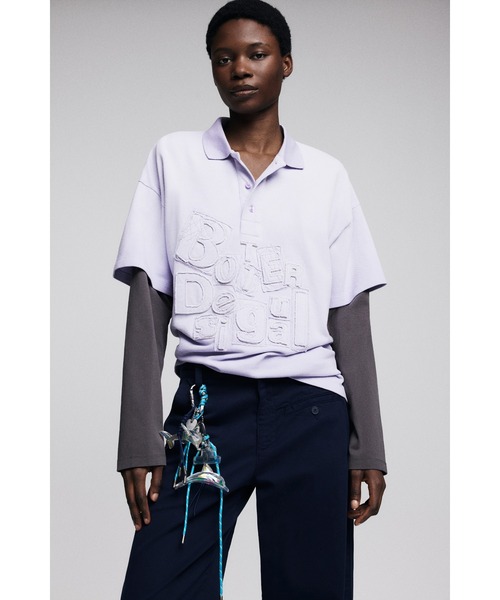 Desigual（デシグアル） tシャツ 「Desigual×BOTTER」ダブルスリーブ