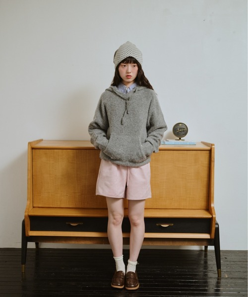 common gull products. ニット セーター うろこ雲なニットフーディー