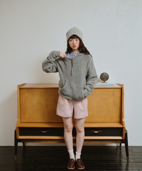 common gull products. ニット セーター うろこ雲なニットフーディー