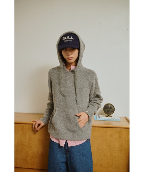 common gull products. ニット セーター うろこ雲なニットフーディー