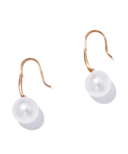 ピアス 「les bon bon」organic pearl hook pierce/オーガニック パール フック ピアス BOB834 レディースの画像