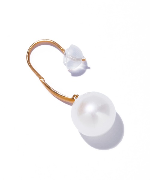 ピアス 「les bon bon」organic pearl hook pierce/オーガニック パール フック ピアス BOB834 レディースの画像